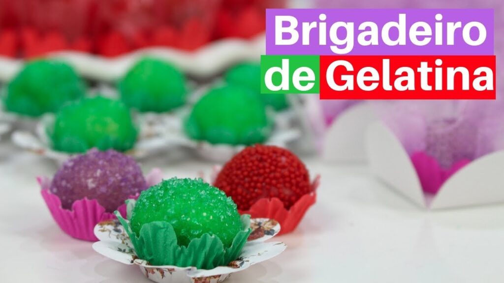 Brigadeiro de Gelatina - Cores e Sabores em Uma Delícia