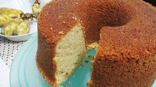 Bolo de Banana com Canela