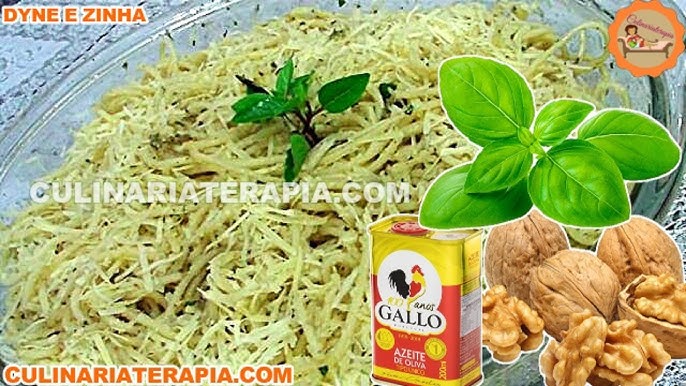 Macarrão ao Molho Pesto com Nozes